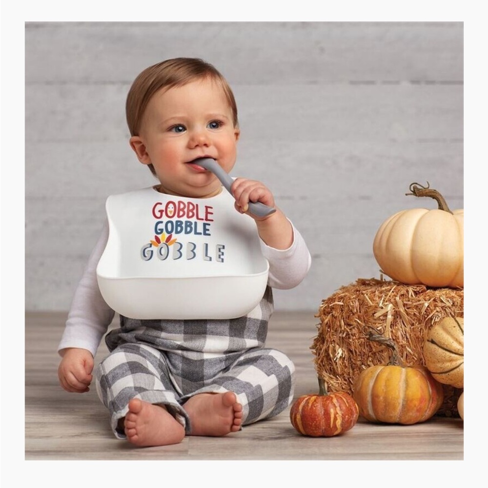 Mud Pie thanksgiving Gobble Gobble bib